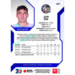 2022/23 Sportzoo ELH 2. série #307 Jan Šír Blue xx/99