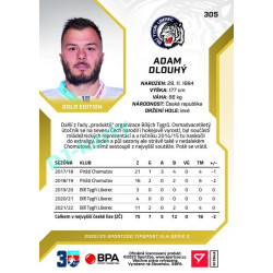 2022/23 Sportzoo ELH 2. série #305 Adam Dlouhý Gold xx/19