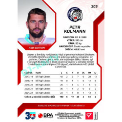 2022/23 Sportzoo ELH 2. série #303 Petr Kolmann Red xx/49
