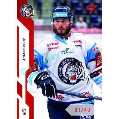 2022/23 Sportzoo ELH 2. série #305 Adam Dlouhý Red xx/49