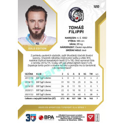 2022/23 Sportzoo ELH 1. série #120 Tomáš Filippi Gold xx/19