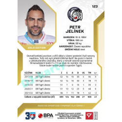 2022/23 Sportzoo ELH 1. série #123 Petr Jelínek Gold xx/19