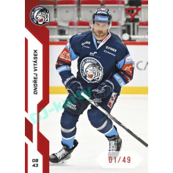 2022/23 Sportzoo ELH 1. série #116 Ondřej Vitásek Red xx/49