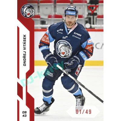 2022/23 Sportzoo ELH 1. série #116 Ondřej Vitásek Red xx/49