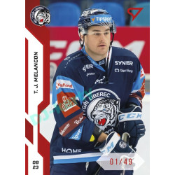 2022/23 Sportzoo ELH 1. série #113 T.J. Melancon Red xx/49