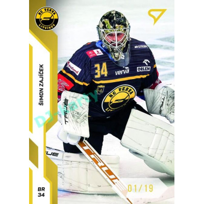 2022/23 Sportzoo ELH 2. série #349 Šimon Zajíček Gold xx/19
