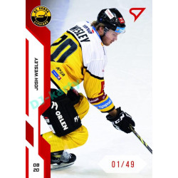 2022/23 Sportzoo ELH 2. série #351 Josh Wesley Red xx/49