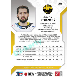 2022/23 Sportzoo ELH 1. série #232 Šimon Stránský