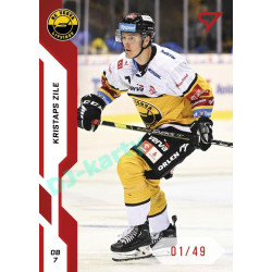 2022/23 Sportzoo ELH 1. série #223 Kristaps Zile Red xx/49