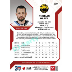 2022/23 Sportzoo ELH 1. série #228 Nicolas Hlava Red xx/49