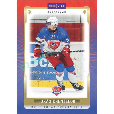 2024/25 Goal Cards Maxa liga 1. série #POR-17 Lukáš Krenželok Parallel 1of15