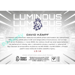 2025 Sportzoo Hokejové ČESKO #LS-14 David Kämpf Luminous