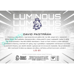 2025 Sportzoo Hokejové ČESKO #LS-21 David Pastrňák Luminous