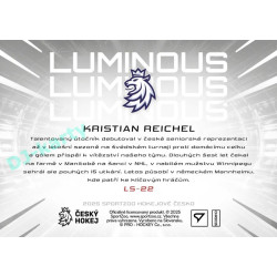 2025 Sportzoo Hokejové ČESKO #LS-22 Kristian Reichel Luminous