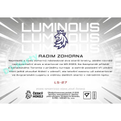 2025 Sportzoo Hokejové ČESKO #LS-27 Radim Zohorna Luminous