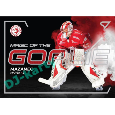 2021/22 Sportzoo TIPSPORT ELH Marek Mazanec #MG-01 Magic of the GOALIE