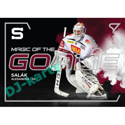 2021/22 Sportzoo TIPSPORT ELH Alexander Salák #MG-04 Magic of the GOALIE