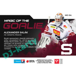 2021/22 Sportzoo TIPSPORT ELH Alexander Salák #MG-04 Magic of the GOALIE