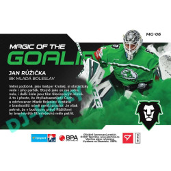 2021/22 Sportzoo TIPSPORT ELH Jan Růžička #MG-06 Magic of the GOALIE