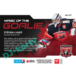 2021/22 Sportzoo TIPSPORT ELH Štěpán Lukeš #MG-07 Magic of the GOALIE