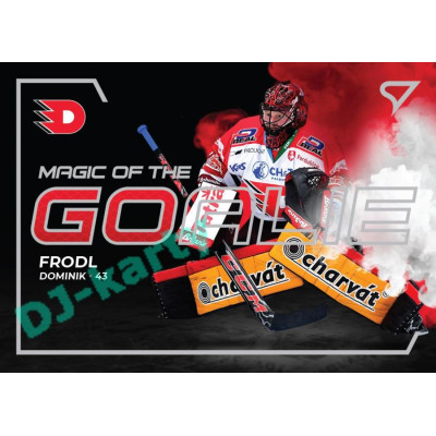 2021/22 Sportzoo TIPSPORT ELH Dominik Frodl #MG-08 Magic of the GOALIE