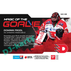 2021/22 Sportzoo TIPSPORT ELH Dominik Frodl #MG-08 Magic of the GOALIE