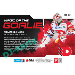 2021/22 Sportzoo TIPSPORT ELH Milan Klouček #MG-09 Magic of the GOALIE