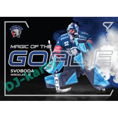 2021/22 Sportzoo TIPSPORT ELH Miroslav Svoboda #MG-12 Magic of the GOALIE
