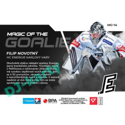 2021/22 Sportzoo TIPSPORT ELH Filip Novotný #MG-14 Magic of the GOALIE