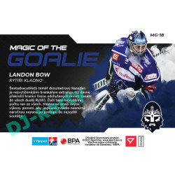 2021/22 Sportzoo TIPSPORT ELH Landon Bow #MG-18 Magic of the GOALIE
