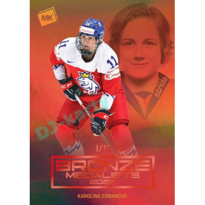2023 MK reprezentace #WBM-11 Karolína Erbanová Bronze Medalists Women parallel xx/10