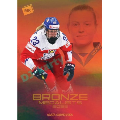 2023 MK reprezentace #WBM-22 Agáta Sarnovská Bronze Medalists Women