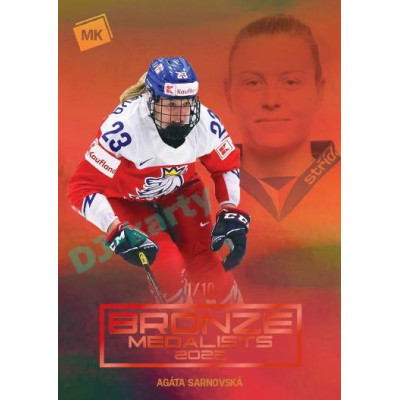 2023 MK reprezentace #WBM-22 Agáta Sarnovská Bronze Medalists Women parallel xx/10