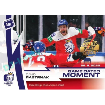 2023 MK reprezentace #39 David Pastrňák First day of ISSUE