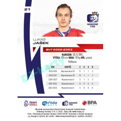 2023 MK reprezentace #21 Lukáš Jašek