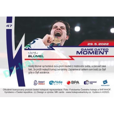 2023 MK reprezentace #47 Matěj Blümel
