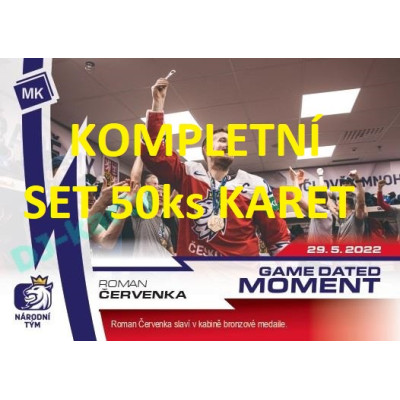 2023 MK reprezentace kompletní set 50ks karet
