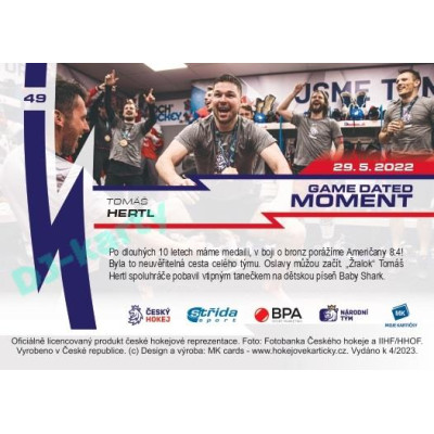 2023 MK reprezentace #49 Tomáš Hertl