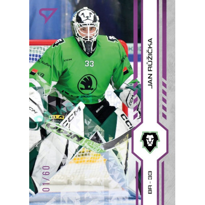 2024/25 Sportzoo ELH 1. serie #218 Jan Růžička Purple Iceberg xx/60