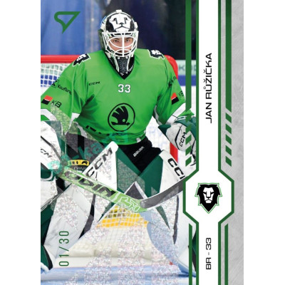 2024/25 Sportzoo ELH 1. serie #218 Jan Růžička Green Glitter xx/30