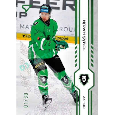 2024/25 Sportzoo ELH 1. serie #220 Tomáš Havlín Green Glitter xx/30