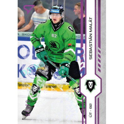 2024/25 Sportzoo ELH 1. serie #231 Sebastián Malát Purple Iceberg xx/60