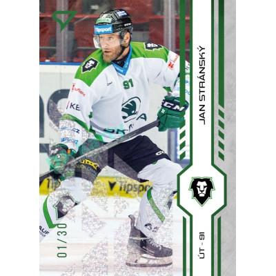 2024/25 Sportzoo ELH 1. serie #234 Jan Stránský Green Glitter xx/30
