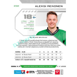 2024/25 Sportzoo ELH 1. serie #232 Aleksi Rekonen