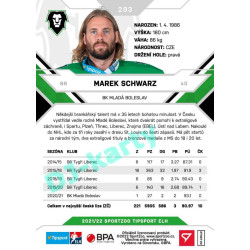2021/22 Sportzoo TIPSPORT ELH 2. série #293 Marek Schwarz