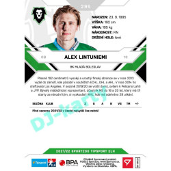 2021/22 Sportzoo TIPSPORT ELH 2. série #295 Alex Lintuniemi