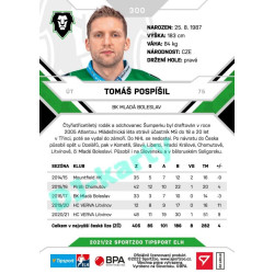 2021/22 Sportzoo TIPSPORT ELH 2. série #300 Tomáš Pospíšil