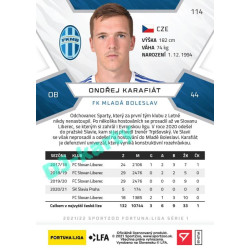 2021/22 Sportzoo Fortuna Liga Ondřej Karafiát #114