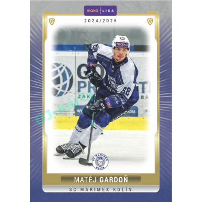 2024/25 Goal Cards Maxa liga 1. série #KOL-19 Matěj Gardon Parallel 1of40