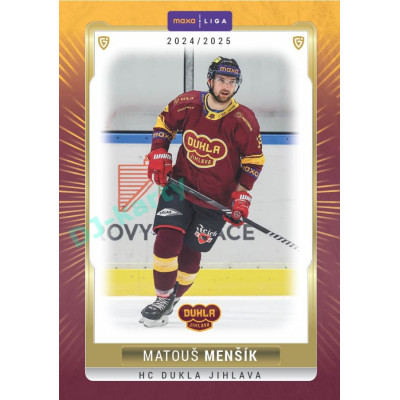 2024/25 Goal Cards Maxa liga 1. série #JIH-14 Matouš Menšík Parallel 1of40